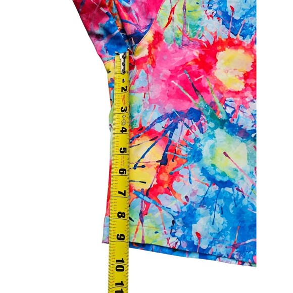 HRESKI Golf Shorts Mens 44 Colorful Splatter Loud Print Tech Performance Flex - Picture 7 of 14